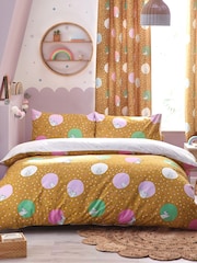 Peter Rabbit™ Ochre Yellow Dotty Playful Printed Duvet Cover and Pillowcase Set - Image 3 of 5
