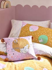 Peter Rabbit™ Ochre Yellow Dotty Playful Printed Duvet Cover and Pillowcase Set - Image 5 of 5