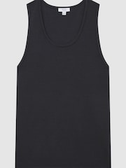 Reiss Charcoal Mount Jersey Scoop Neck Vest - Image 2 of 5