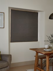 Dark Charcoal Grey Ready Made Textured Roller Blackout Blind - Image 3 of 7