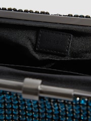 Reiss Teal Adaline Embellished Clutch Bag - Image 7 of 7