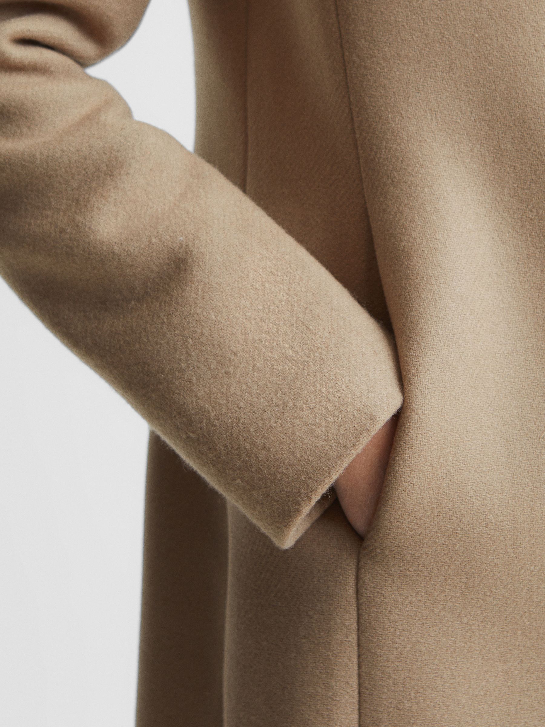 Buy Reiss Camel Mia Wool Blend Mid Length Coat from Next Germany