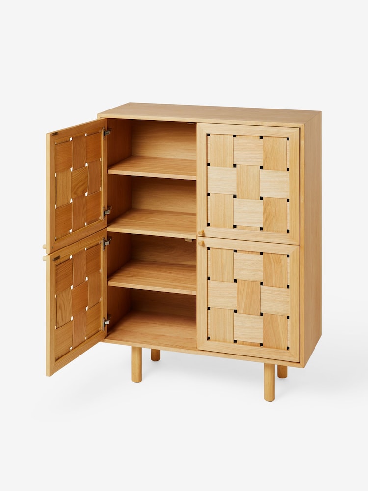 MADE.COM Oak River Tall Sideboard - Image 4 of 4
