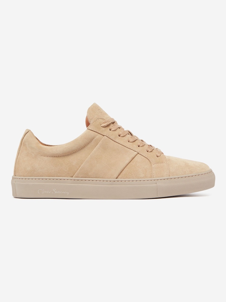 Oliver Sweeney Quintos Brown Calf Suede Cupsole Trainers - Image 1 of 5