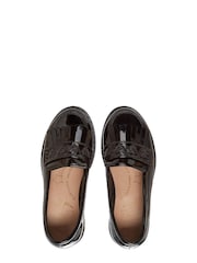 M&Co Girls Black Patent Loafer Shoes - Image 3 of 3