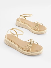 Gold Forever Comfort® Knot Detail Wedges - Image 4 of 12