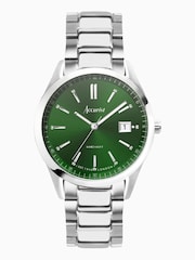 Accurist Mens Silver Tone Everyday Stainless Steel Bracelet Analogue Watch - Image 1 of 6