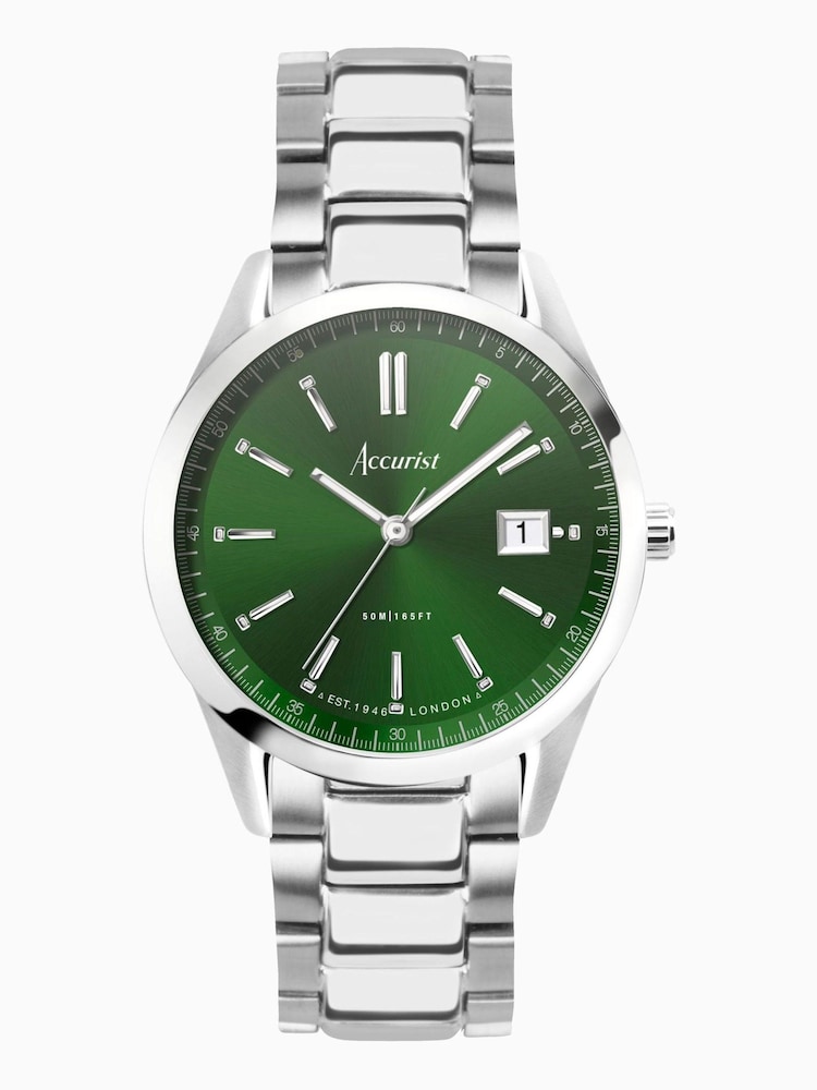Accurist Mens Silver Tone Everyday Stainless Steel Bracelet Analogue Watch - Image 1 of 6 Accurist Mens Silver Tone Everyday Stainless Steel Bracelet Analogue Watch - Image 1 of 6