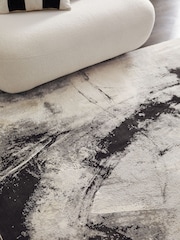 Monochrome Leila Abstract Rug - Image 3 of 5
