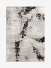 Monochrome Leila Abstract Rug - Image 5 of 5