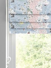 Cath Kidston Blue Power To The Peaceful Made To Measure Roman 100% Cotton Blinds - Image 2 of 6