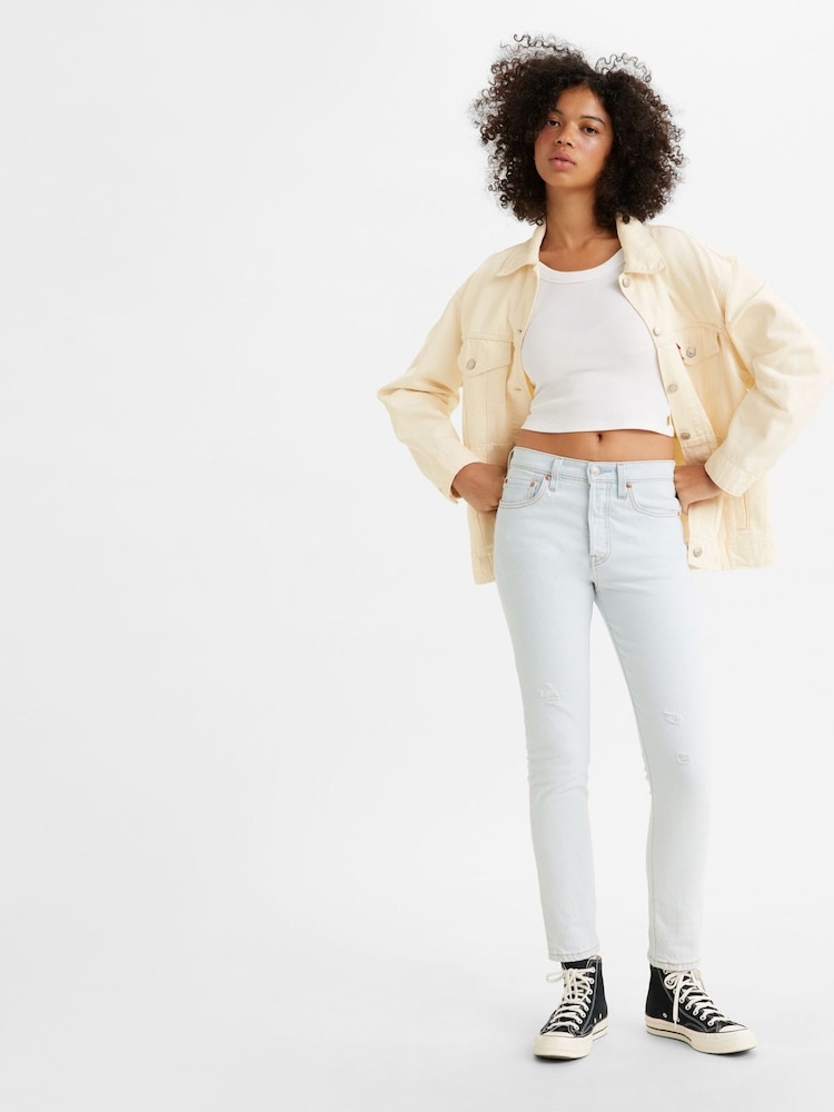 Levi's® White 501® Youth Skinny Jeans - Image 1 of 4