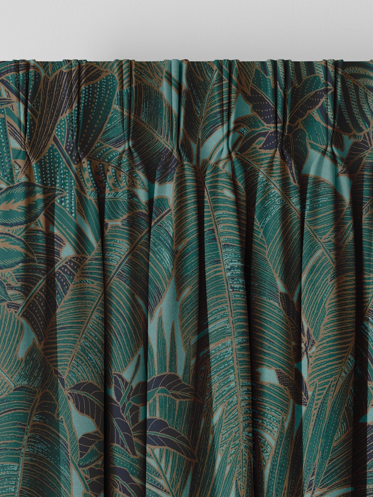 Graham & Brown Green Paradys Made to Measure 100% Cotton Curtains - Image 2 of 8