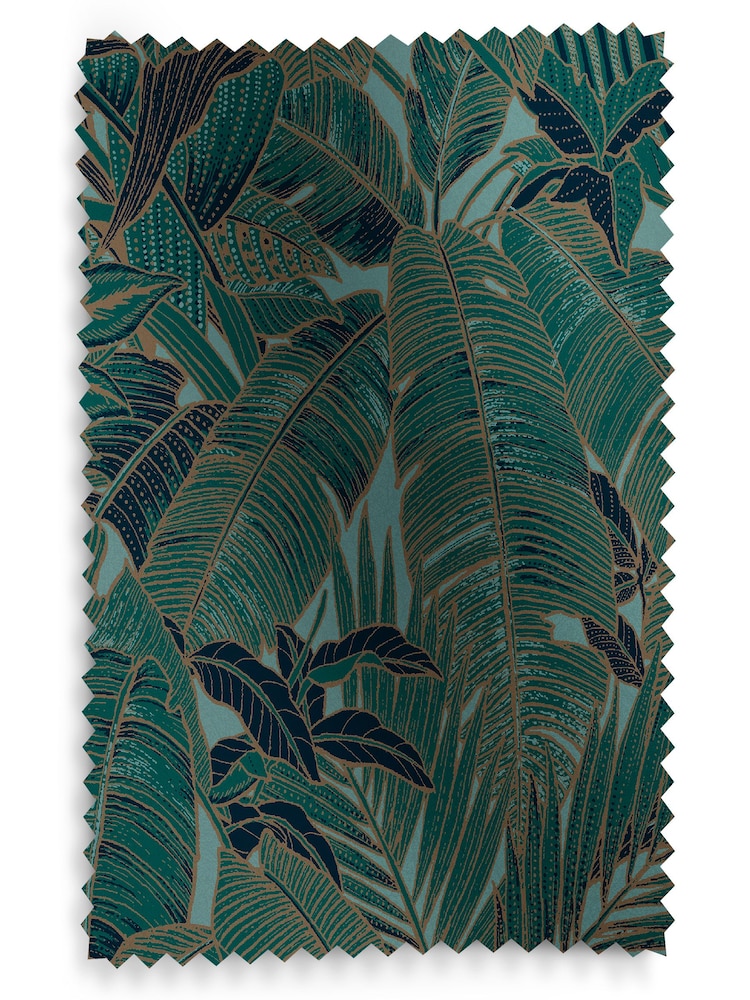 Graham & Brown Green Paradys Made to Measure 100% Cotton Curtains - Image 8 of 8