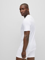 Negro - Pack de 3 camisetas de algodón 100% con cuello de pico Classic de BOSS - Imagen 9 de 9