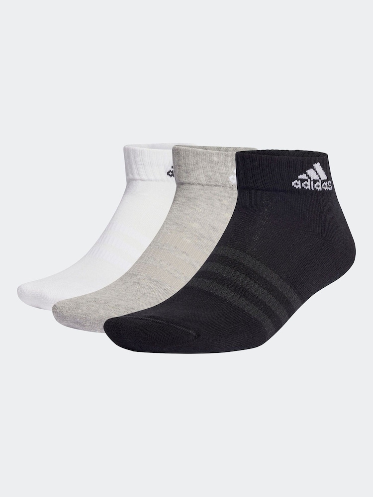 adidas Multi Cushioned Sportswear Ankle Socks 6 Pack - Image 1 of 4