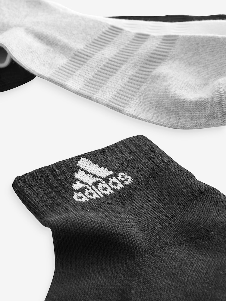 adidas Multi Cushioned Sportswear Ankle Socks 6 Pack - Image 4 of 4
