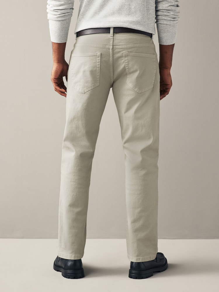 Stone Straight Fit Belted Authentic Jeans - Image 3 of 10