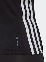 adidas Black Aeroready Train Essentials Regular 3-Stripes Tank Top - Image 6 of 7