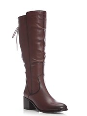 Moda In Pelle Gloriia Lace Back Rouched Long Boots - Image 2 of 5