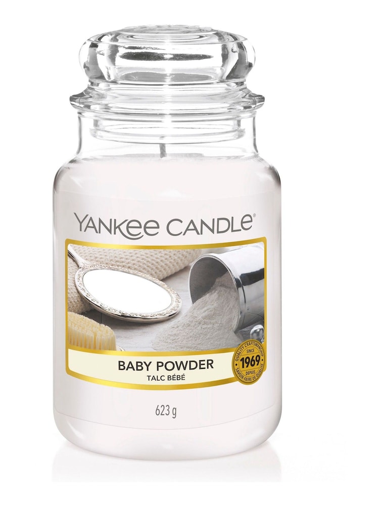Yankee Candle White Jar Baby Powder Candle - Image 2 of 2