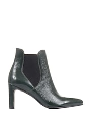 Jones Bootmaker Green Calliope Heeled Ankle Boots - Image 2 of 6