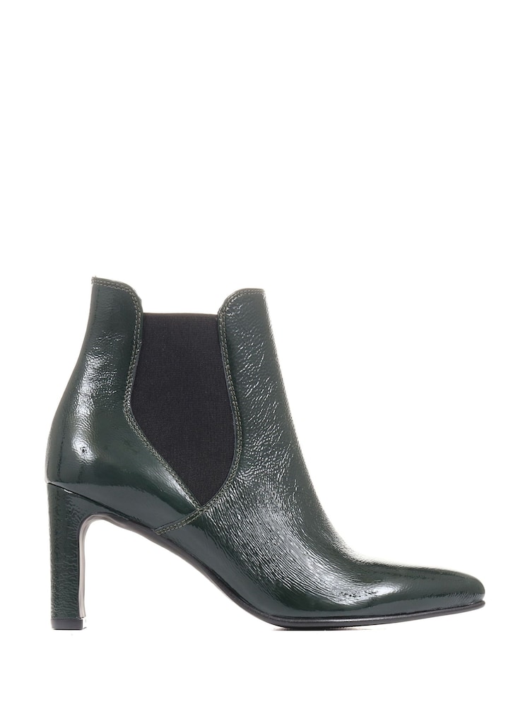Jones Bootmaker Green Calliope Heeled Ankle Boots - Image 2 of 6