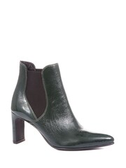 Jones Bootmaker Green Calliope Heeled Ankle Boots - Image 3 of 6