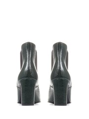 Jones Bootmaker Green Calliope Heeled Ankle Boots - Image 6 of 6