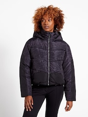 Black Zebra Dare 2b x Next Eventual Hooded Puffer Jacket - Image 1 of 9