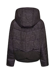 Black Zebra Dare 2b x Next Eventual Hooded Puffer Jacket - Image 6 of 9