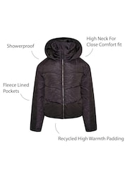 Black Zebra Dare 2b x Next Eventual Hooded Puffer Jacket - Image 9 of 9