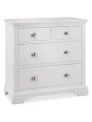 Bentley Designs White Hampstead 2+2 Drawer Chest - Image 1 of 2