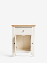Cream Malvern Oak Effect Storage Side Table - Image 6 of 11