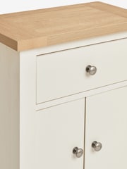 Cream Malvern Oak Effect Storage Side Table - Image 10 of 11