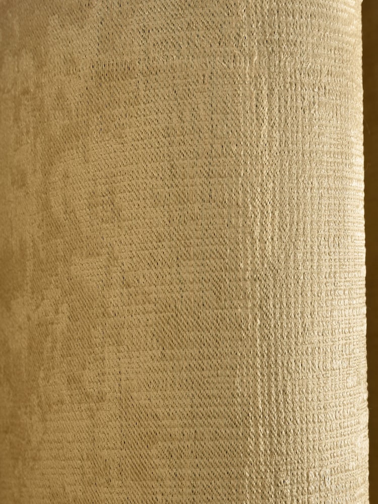 Fusion Strata Room Darkening Woven Pair of Eyelet Curtains - Image 4 of 4