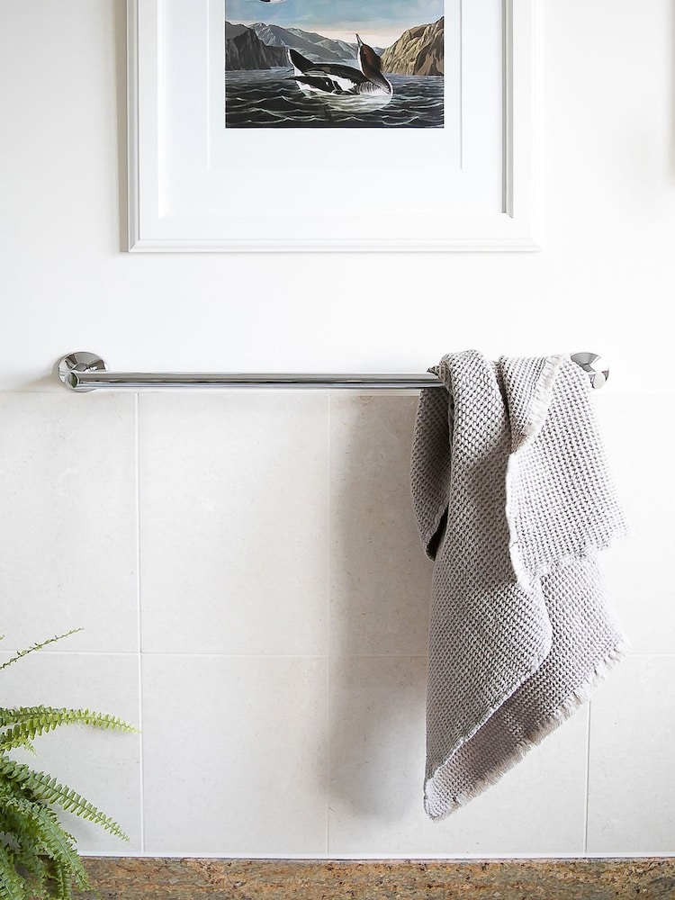 Robert Welch Silver Oblique Towel Rail - Image 1 of 4