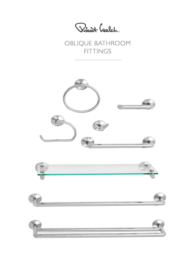 Robert Welch Silver Oblique Towel Rail - Image 4 of 4