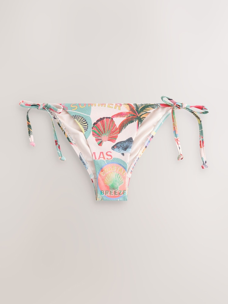 Hummer Conversational Print - Bikinihosen mit seitlichen Bindebändern - Bild 1 von 4 Hummer Conversational Print - Bikinihosen mit seitlichen Bindebändern - Bild 1 von 4