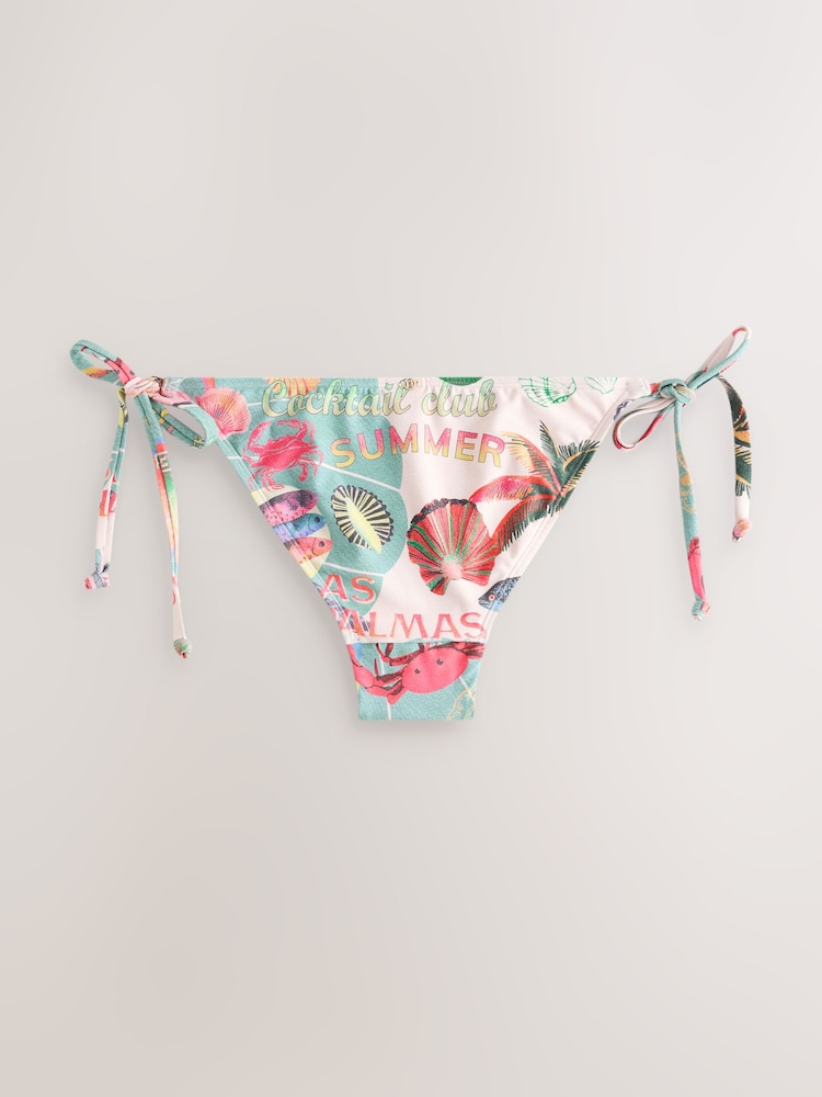 Hummer Conversational Print - Bikinihosen mit seitlichen Bindebändern - Bild 2 von 4 Hummer Conversational Print - Bikinihosen mit seitlichen Bindebändern - Bild 2 von 4