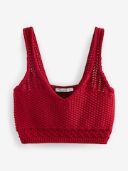Red Stitch Cropped Vest - Image 5 of 6