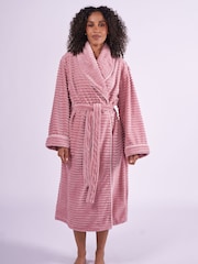 Cyberjammies Pink Cosy Stripe Robe - Image 1 of 4