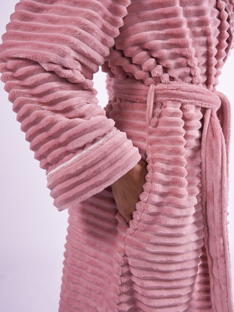 Cyberjammies Pink Cosy Stripe Robe - Image 4 of 4 Cyberjammies Pink Cosy Stripe Robe - Image 4 of 4