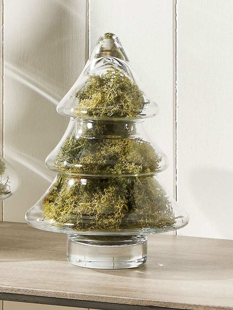 Pacific Natale Clear Glass Christmas Tree Ornament - Image 1 of 4