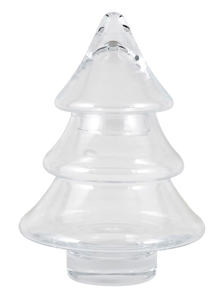 Pacific Natale Clear Glass Christmas Tree Ornament - Image 2 of 4 Pacific Natale Clear Glass Christmas Tree Ornament - Image 2 of 4