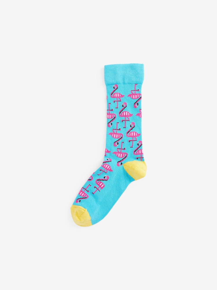 Oiseaux brillants - Lot de 8 paires de chaussettes à motif amusant - Image 4 of 8