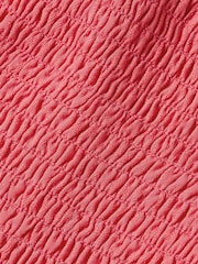 Tommy Hilfiger Pink Jacquard Flare Midi Dress - Image 6 of 6