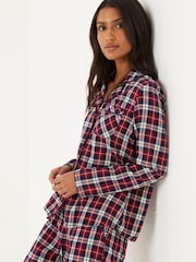 FatFace Red Family Check Nightshirt - Image 3 of 5