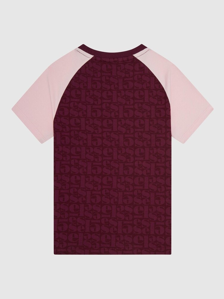 Ellesse Junior Maroon Red Bufaloro T-Shirt - Image 2 of 3