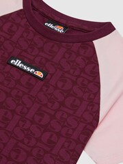 Ellesse Junior Maroon Red Bufaloro T-Shirt - Image 3 of 3
